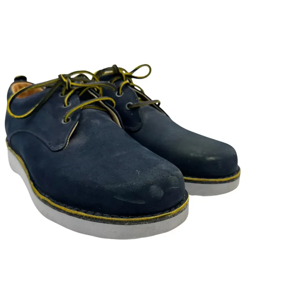Samuel Hubbard Free Navy Nubuck Leather Lace Up Oxford Business casual Shoes